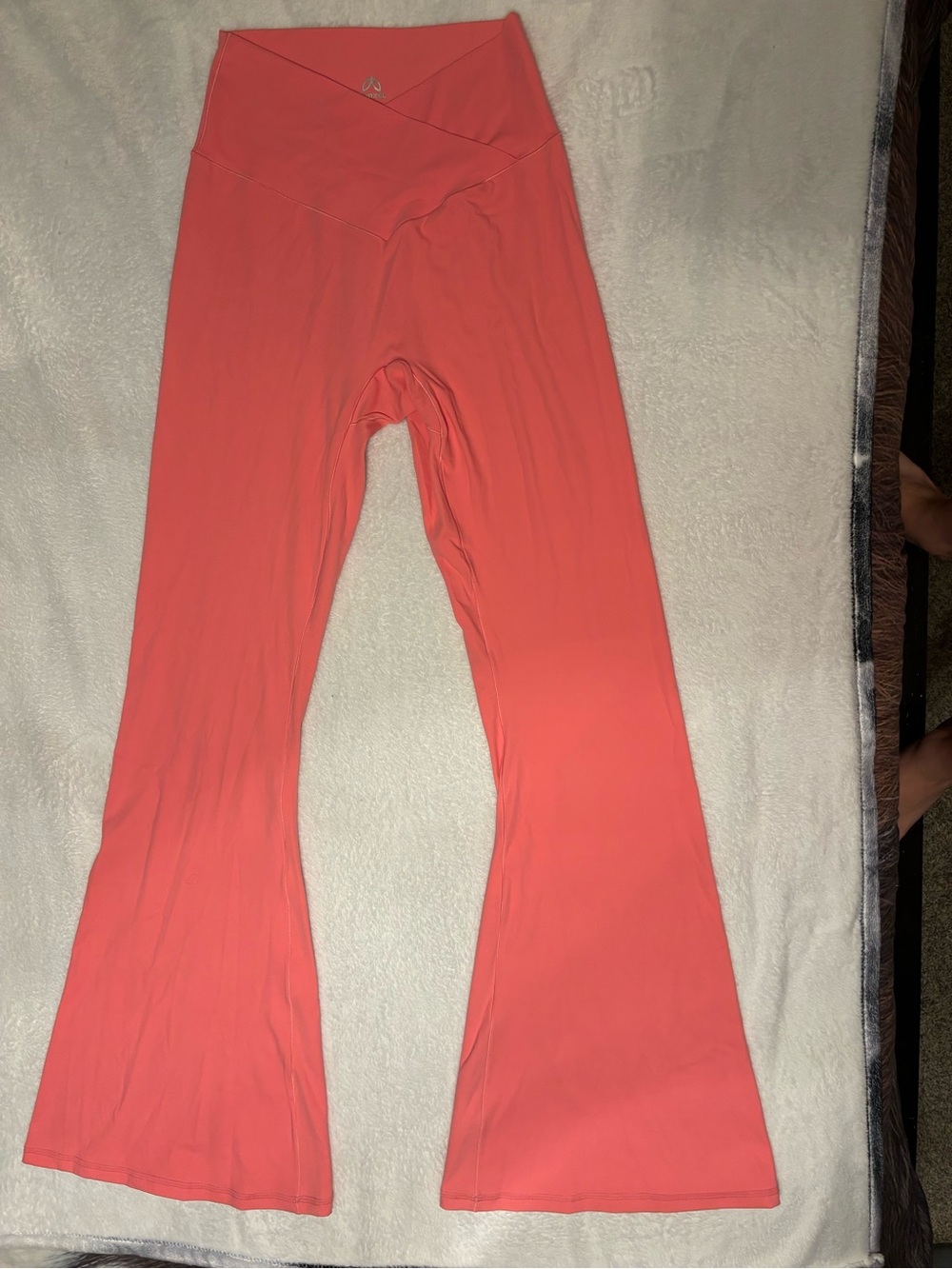 Bright pink Flared Yoga Pants